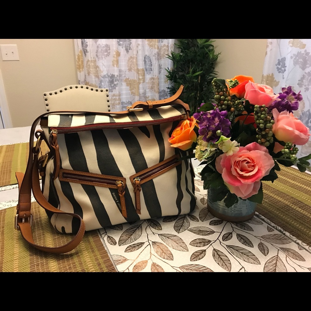 Dooney & Bourke Zebra Print Crossbody Bag